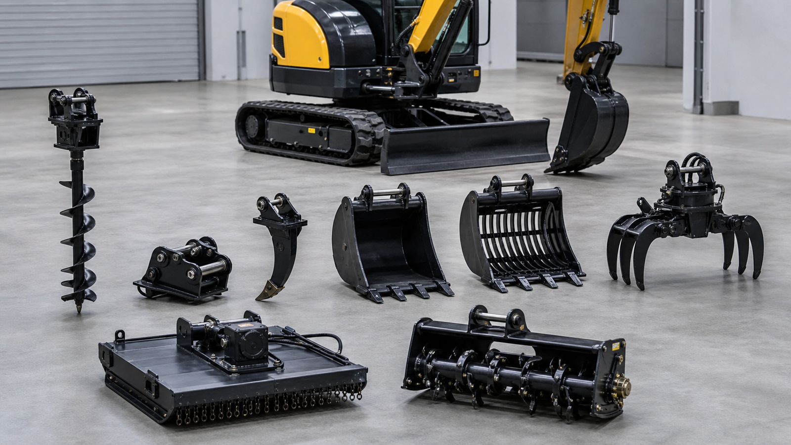 Attachments for Eco15 1.5 Ton Mini Excavator